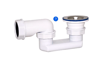 Сифон д/душ.поддона 1 1/2"х40 плоский, АН-8258 (1/80)