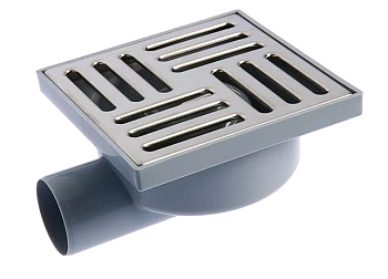 Трап ПП 50 гор.спуск.решет.150*150 н/ж Ани пласт ТА5112 (1/20)