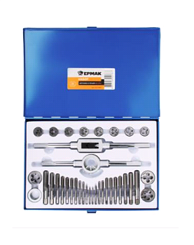 Набор метчиков и плашек ЕРМАК 36пр. М3-М16 657-004