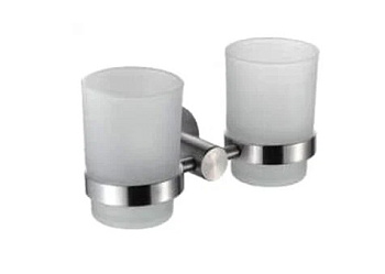 F30108 держатель двух стаканов сатин