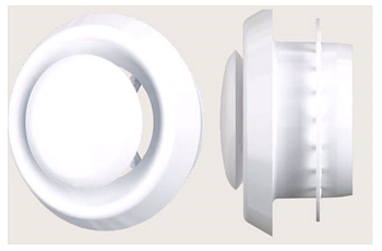 Анемостат 10DVLR фланец D100 регулируемый D150 пласт ERA