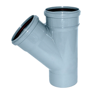 Тройник Политэк ПП 110/110 уг.45 (1/25)