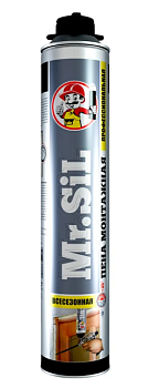 (10058) Пена монтажная проф. всесезонная Mr.SiL 750мл (1/12)