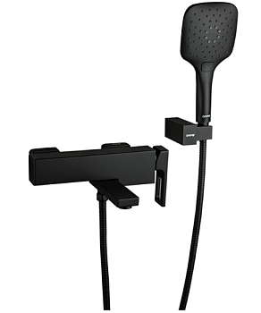 G3217-6 Gappo смесит. ванна кор.нос черный