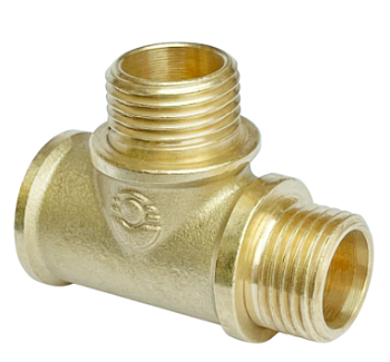 Тройник 15г-15ш-15ш латунь VALFEX (5/100)