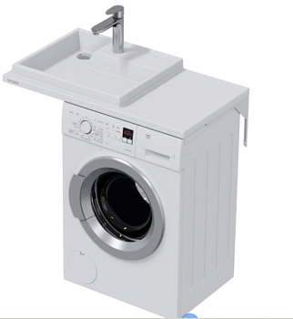 Умывальник н/стир.маш. Юпитер 900*90*500 левый 900128