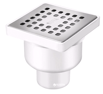 5066 - Трап сантехнический нерж. 10*10, нижний 50 (1/75)