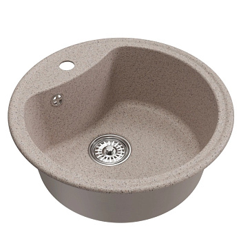 Мойка ML-GM09 круглая, песочная (302), 510мм NEW