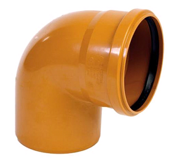 Отвод ПП Ø315 уг.90° РЫЖИЙ