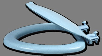 524-Сиденье д/унитаза бирюз.мрамор (1/15)