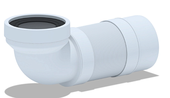 Слив д/унитаза 310/840 90 град Аni гибкий К722R