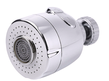 Аэратор для гибкого излива 2-х режимный хром SSH005