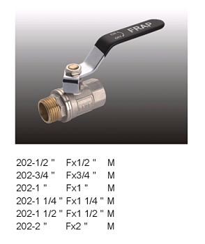 Кран шар FRAP 1" р г/ш F202.06 10/60