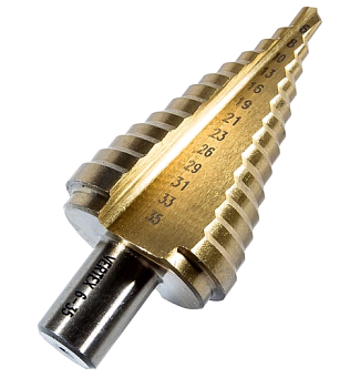 Сверло ступенчатое 6х35 (6-35) (1/10/50)