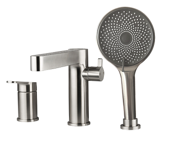 G1199-30 Gappo смесит. ванна врезной 35мм на гайке нерж